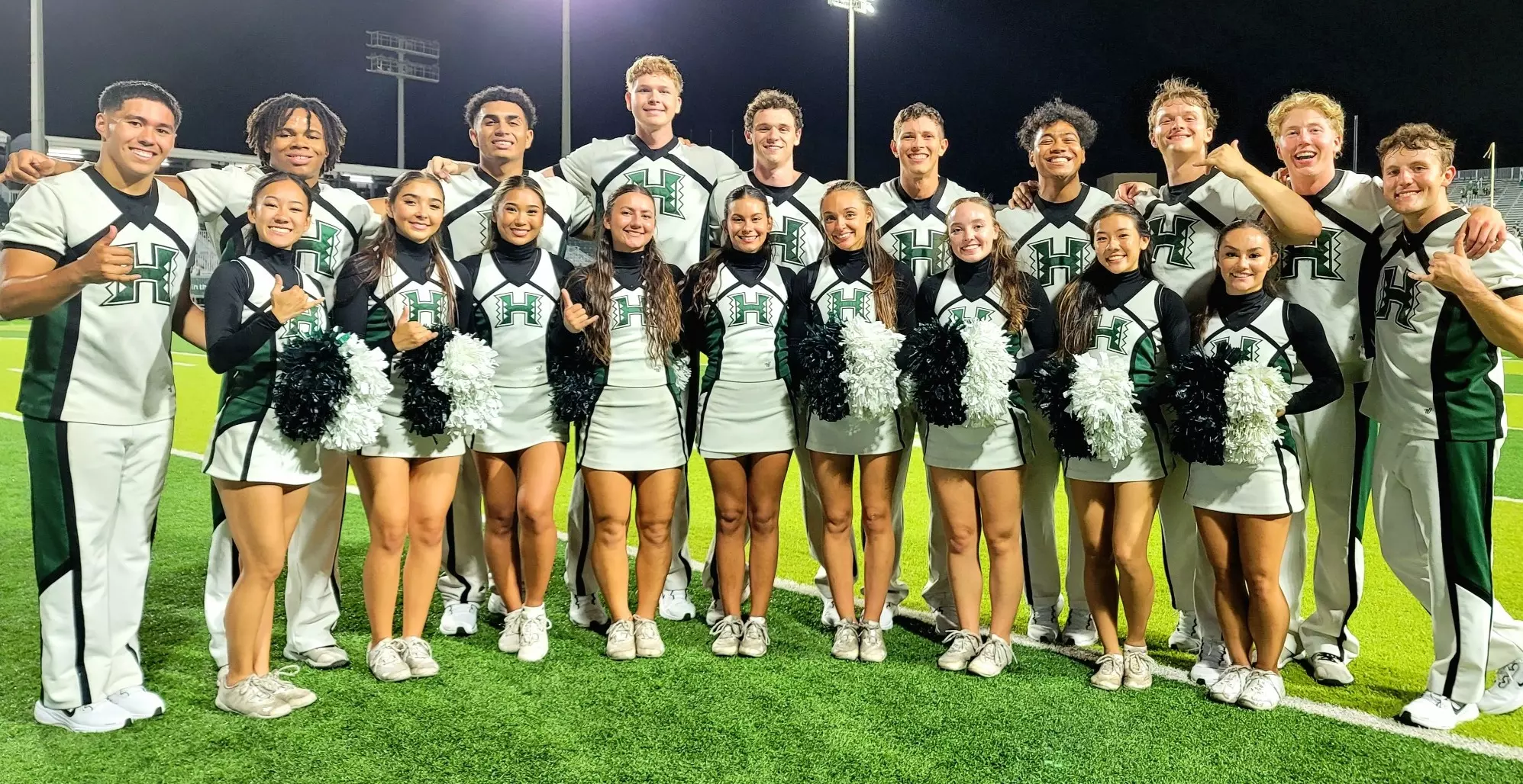 University of Hawaii cheer team competing at USA Spirit Nationals representing excellence in performance and competitive achievement in Hawaii